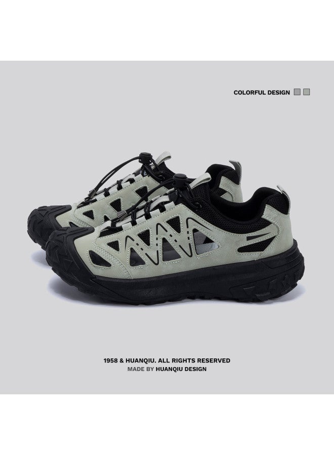 UNIVERSAL Breathable Mesh Dad Shoes For Men: Daily Lightweight, Wear-resistant Thick Sole Height-increasing Low-top Casual Sneakers For Men - Image 2