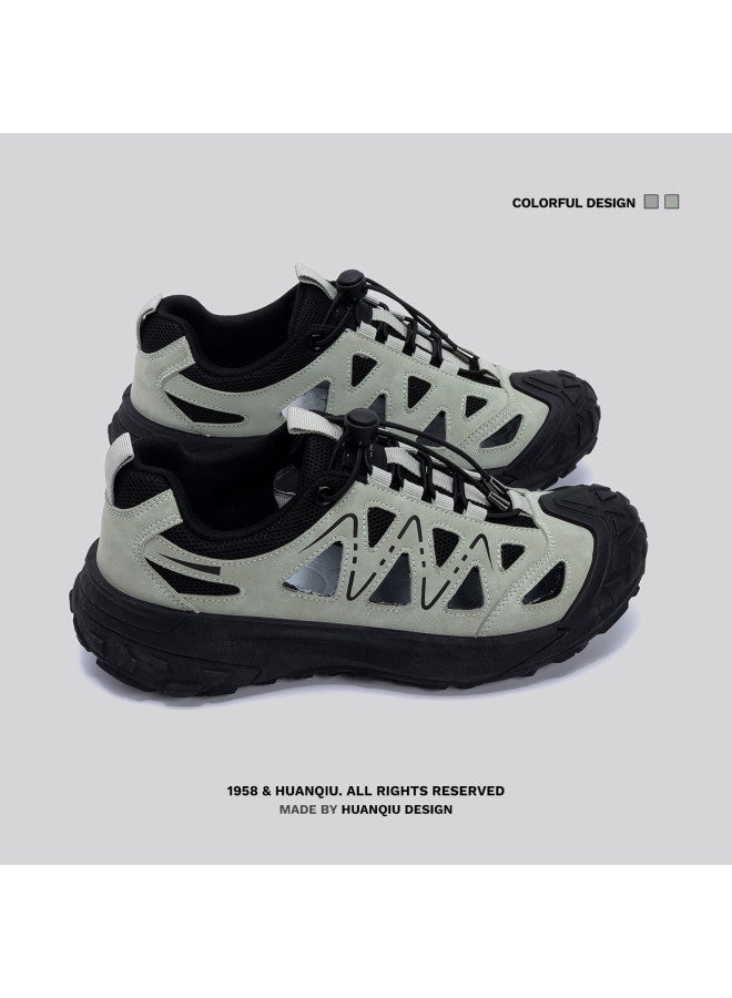 UNIVERSAL Breathable Mesh Dad Shoes For Men: Daily Lightweight, Wear-resistant Thick Sole Height-increasing Low-top Casual Sneakers For Men - Image 4