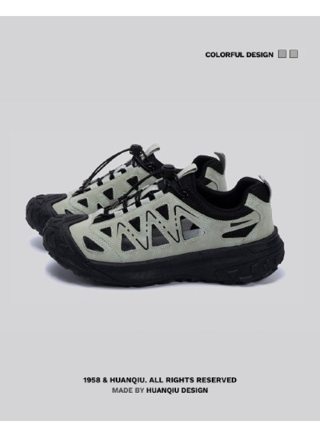 UNIVERSAL Breathable Mesh Dad Shoes For Men: Daily Lightweight, Wear-resistant Thick Sole Height-increasing Low-top Casual Sneakers For Men - Image 1