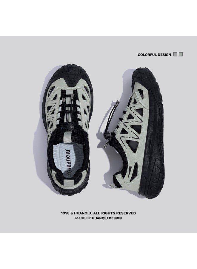 UNIVERSAL Breathable Mesh Dad Shoes For Men: Daily Lightweight, Wear-resistant Thick Sole Height-increasing Low-top Casual Sneakers For Men - Image 3