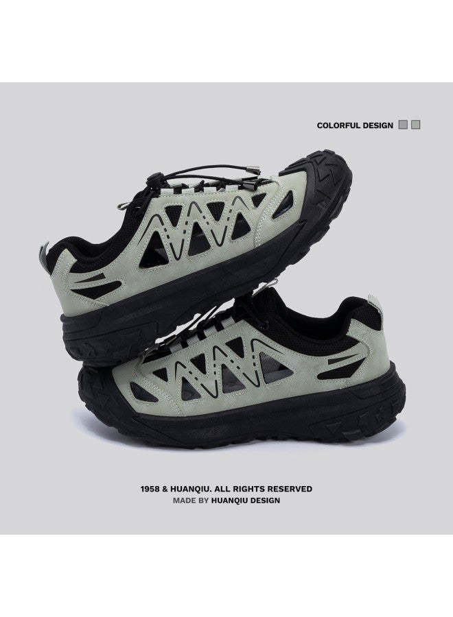 UNIVERSAL Breathable Mesh Dad Shoes For Men: Daily Lightweight, Wear-resistant Thick Sole Height-increasing Low-top Casual Sneakers For Men - Image 5