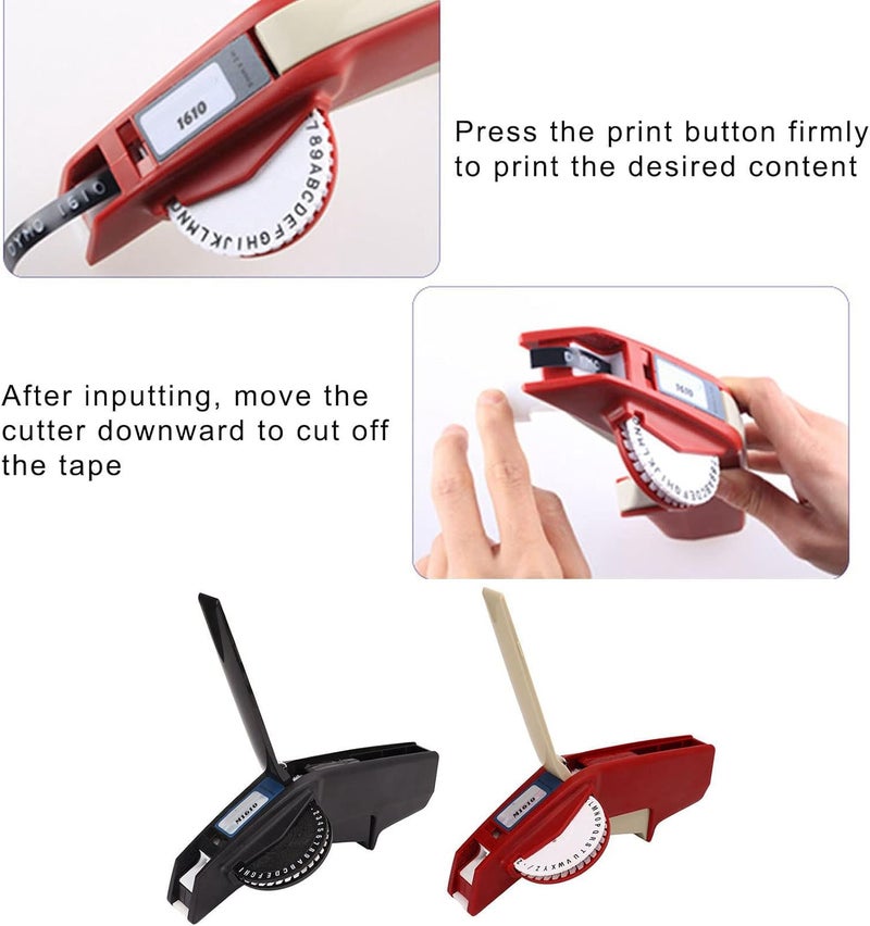 آلة صنع العلامات Hztyyier 1610، طابعة ملصقات صغيرة، أداة نقش للاستخدام الشخصي (#2) #2 - Image 3
