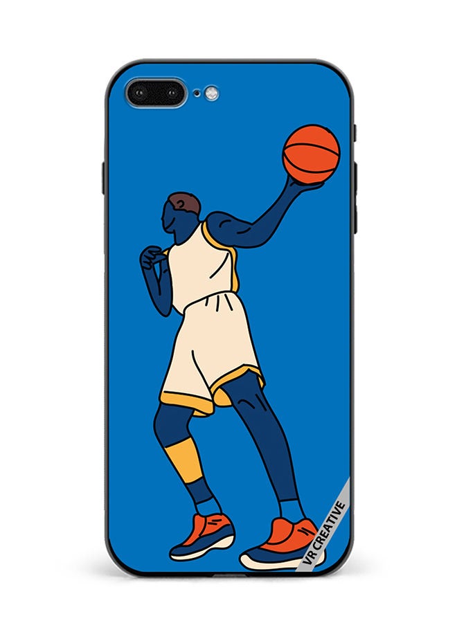 VR CREATIVE Protective Case Cover For Apple iPhone 7 Plus/8 Plus Basketball Player In Action With Ball Design Multicolour - Image 1