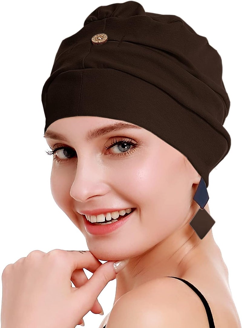osvyo Cotton Chemo Turbans for Women Cancer Hairloss hat - Cotton Lightweight Headwear Sealed Packaging - Image 1