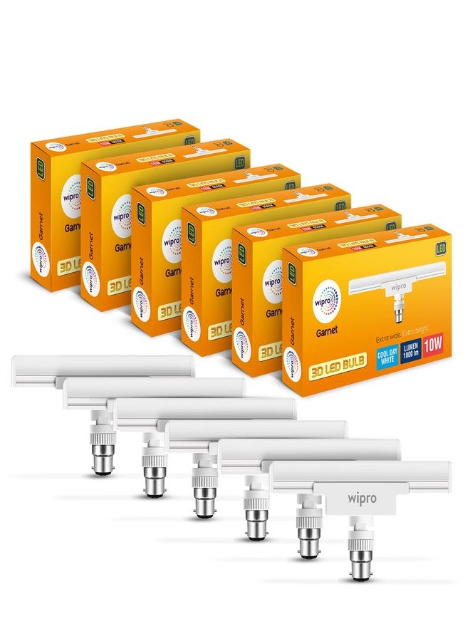 ويبرو مصباح LED ثلاثي الأبعاد من ويبرو بقوة 10 واط، قاعدة B22D، عبوة من 6 قطع - Image 1