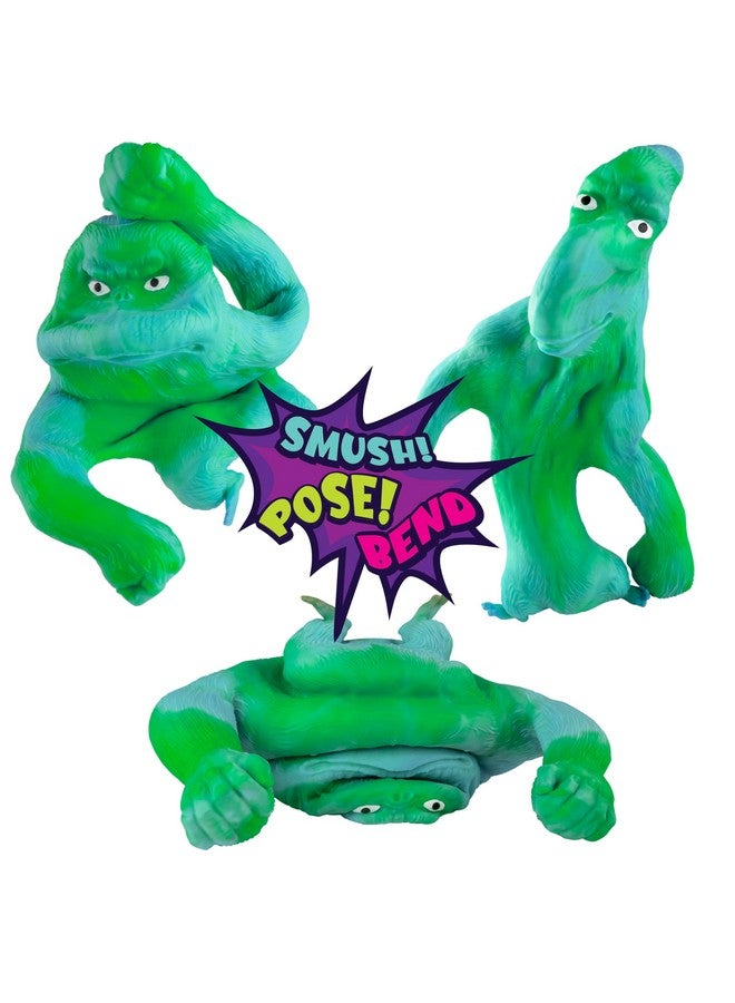 The Orb Factory Orb Original Funkee Monkee Jumbo (Green/Blue) - Big 4.5 Pound Stretchy Monkey - Funny, Squishy And Perfect To Squeeze For Stress Relief - Trending Collectible Sensory/Fidget Toy For Kids And Adults - Image 4