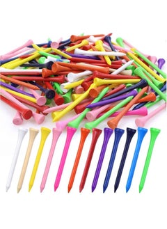 Generic Professional Natural Wood Golf Tees - Pack of 100, Tall Design to Minimize Side Spin and Friction for Enhanced Performance on the Course.  - Image 1