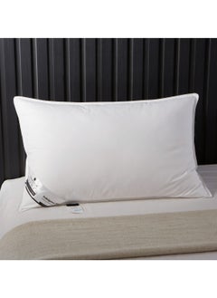 Donetella Single Hotel Cotton Pillow Cotton shell Double Edge Stitched  Premium Pearl 1200 gms Filling 50x75 cms  - Image 2