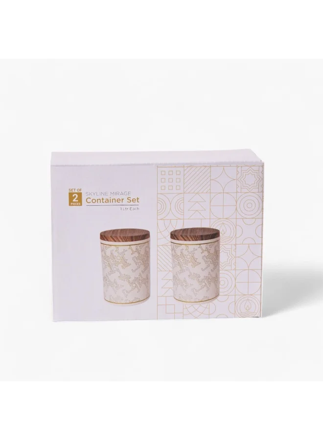 Home Box Skyline Mirage Container - Set of 2