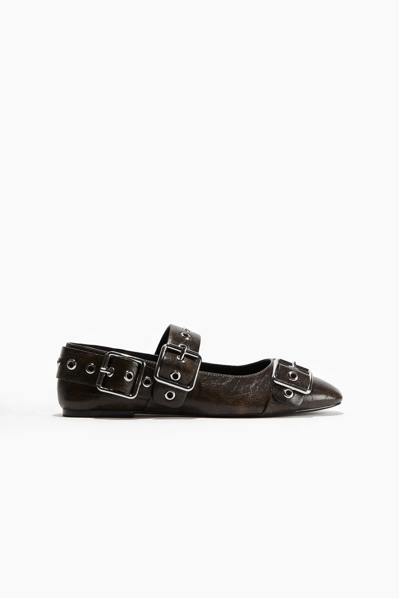 H&M Buckle-detail Mary Janes