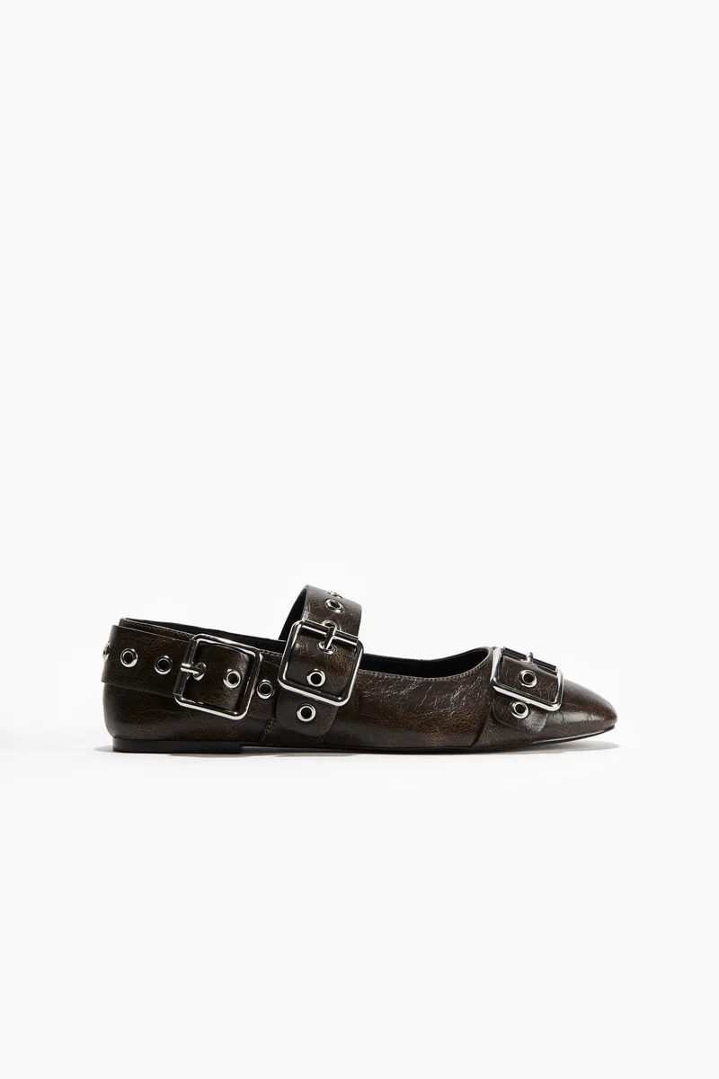 H&M Buckle-detail Mary Janes