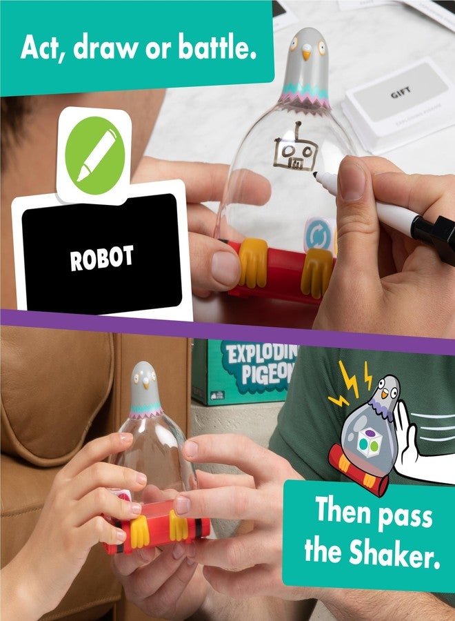 Exploding Kittens Presents Exploding Pigeon - Hilarious Fast-Paced Party Game for Families, Kids, Teens & Adults - Ages 7+ - 3+ Players - Perfect for Game Night - Image 4