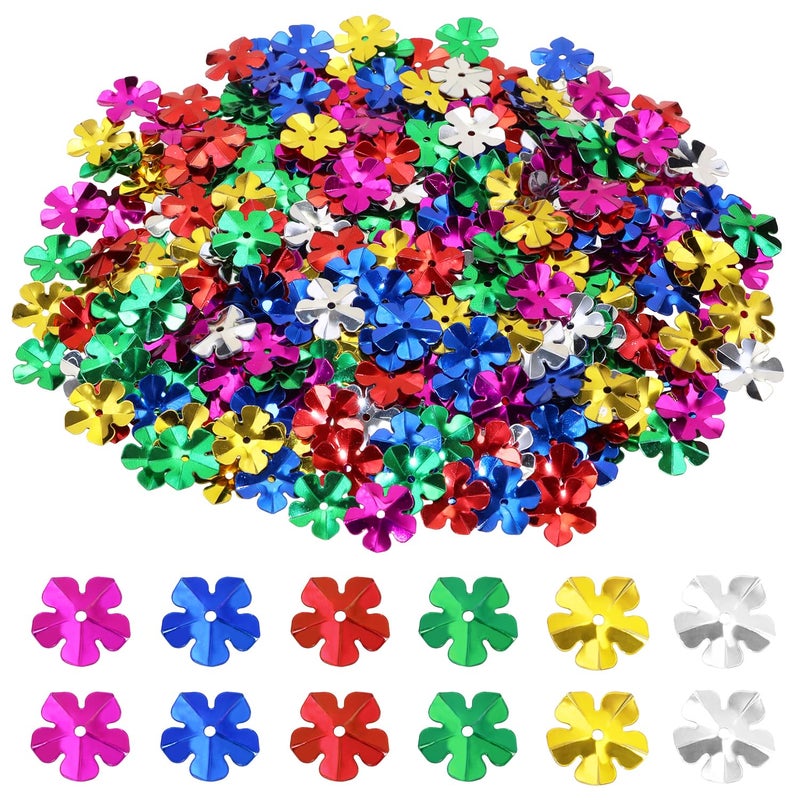 Penta Angel Christmas Sequins Confetti 30g Assorted Color Style Plastic Spangles Beads Gold Foil Iron Slice Confetti Embroidery Craft for Wedding Christmas Clothes Jewelry Making Flower - Image 3