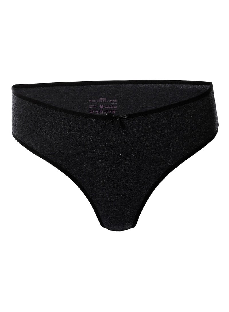 Mesery Bundle OF Three Brief Smooth Cotton Hipster Panties - Image 2