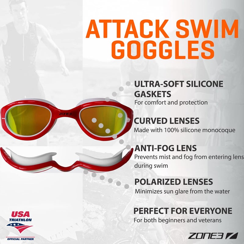 Zone3 Attack Swim Goggles OPEN BOX - Image 2