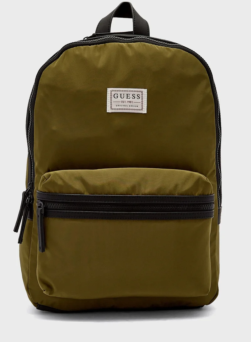 GUESS Logo Originals Backpack Green