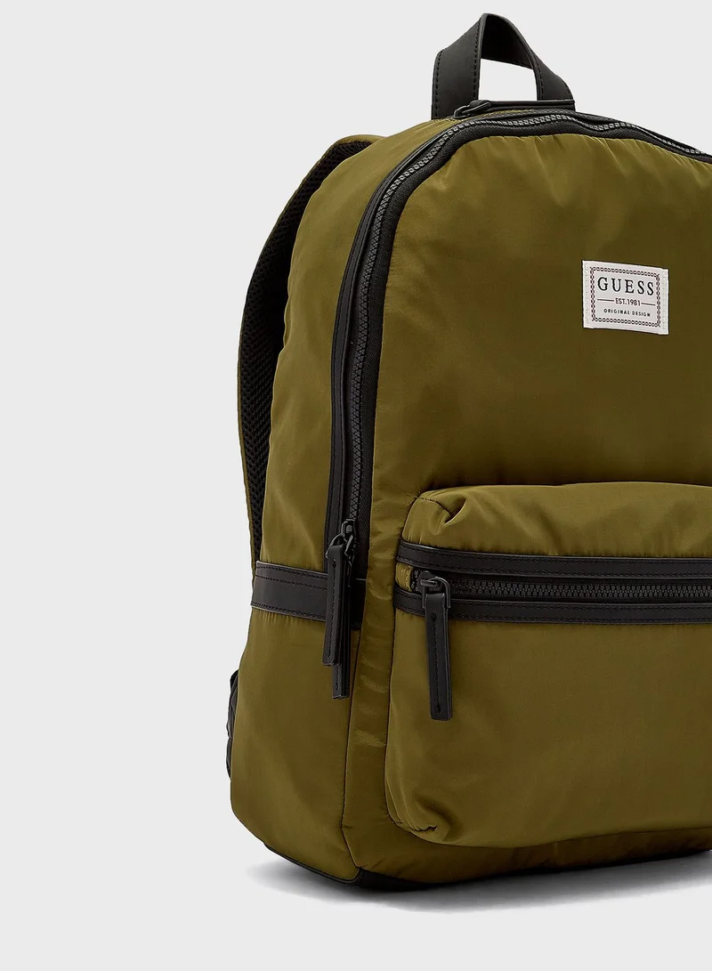 GUESS Logo Originals Backpack Green