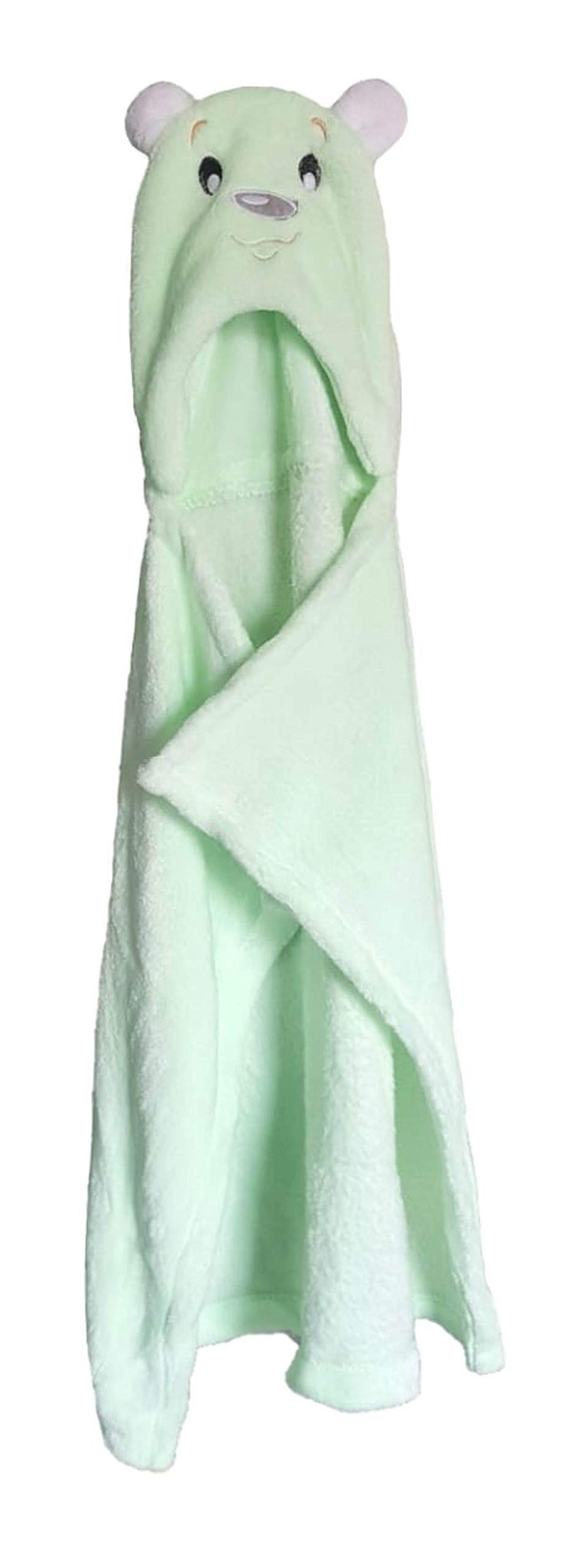 First Kick Micro Fleece New Born Baby Blanket Pack of Super Soft Bathrobe Baby Wrapper Cum Baby Bath Towel For Baby Boys, Baby Girls, Babies (80Cm X 80Cm, 0-6 Months Lightweight (Green) - Image 2