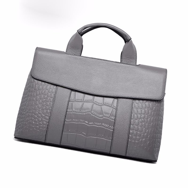 Genuine Leather Crocodile Pattern Handbag Large Capacity Women'S Bag Fashion Versatile Crossbody Shoulder Bag For Women - Image 3