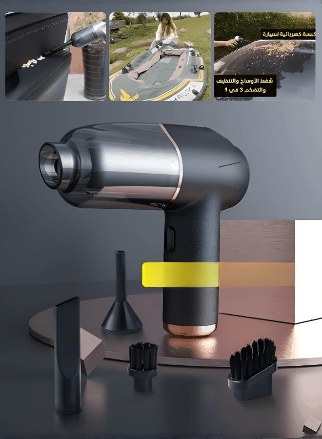 مكنسة سيارة قابلة للشحن بقوة شفط عالية للتنظيف السريع والفعال - Image 2