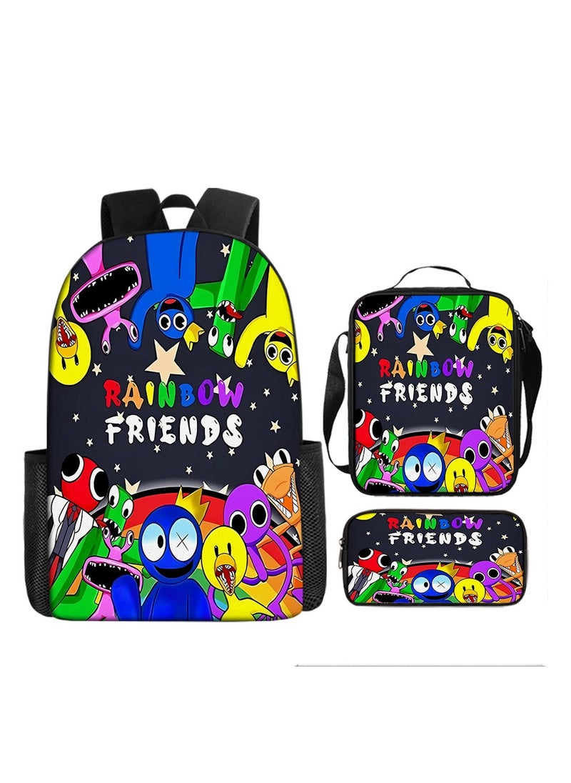 Generic - Cartoon anime backpack for primary and secondary school students, large capacity casual lightweight backpack, cartoon shoulder bag, pencil case, pencil case, and pencil case - Image 1