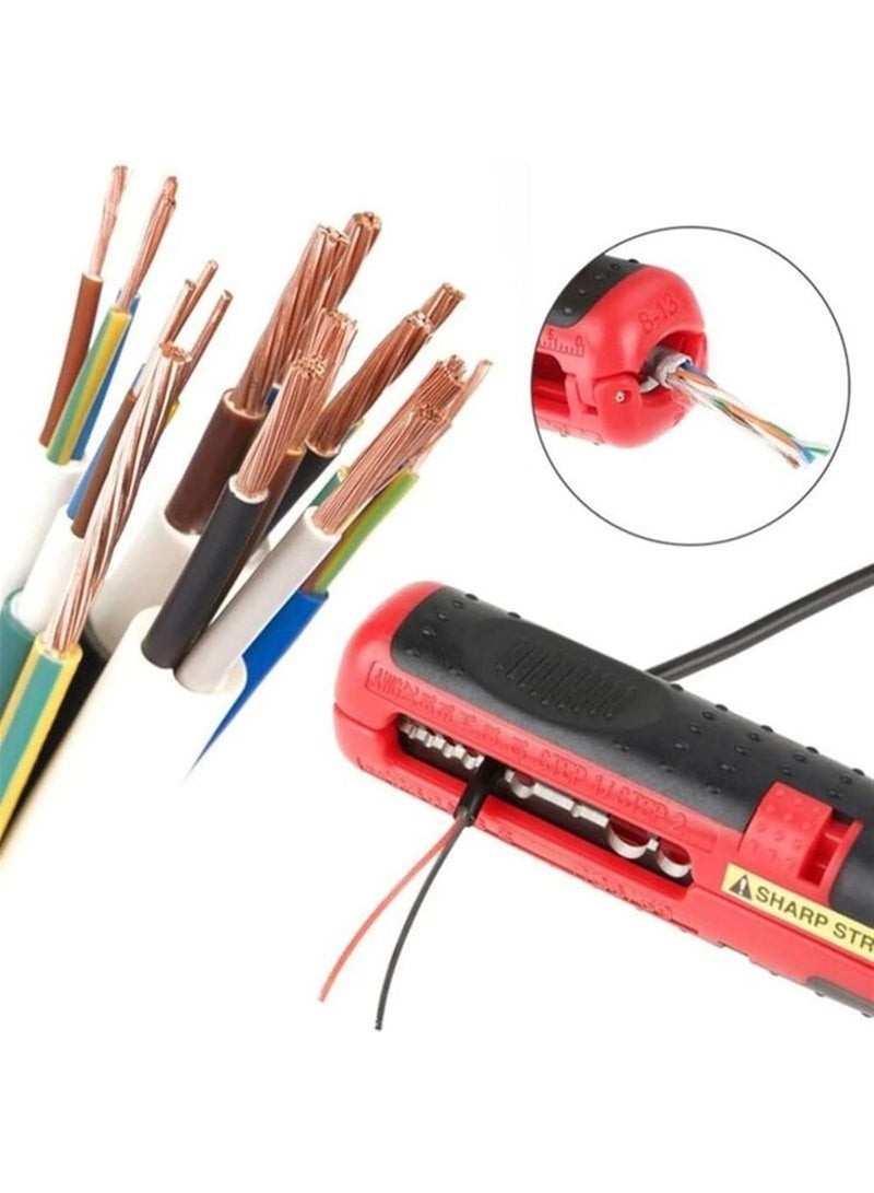 GGOOT Wire Stripper Machine, 2pcs Multifunctional Cable Wire Stripper Plier Stripper Hardware Tool Line Pliers Handle Stripping Crimper Dismantling Tool  - Image 5
