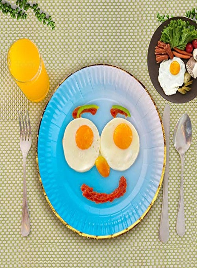 Ottin Ombre Rainbow Party Paper Plates 9'' 60 counts 5 Mixed Colors Assorted Disposable Plates for Birthday Wedding Bridal Shower Baby/Bridal Shower Engagement Retirement - Image 4