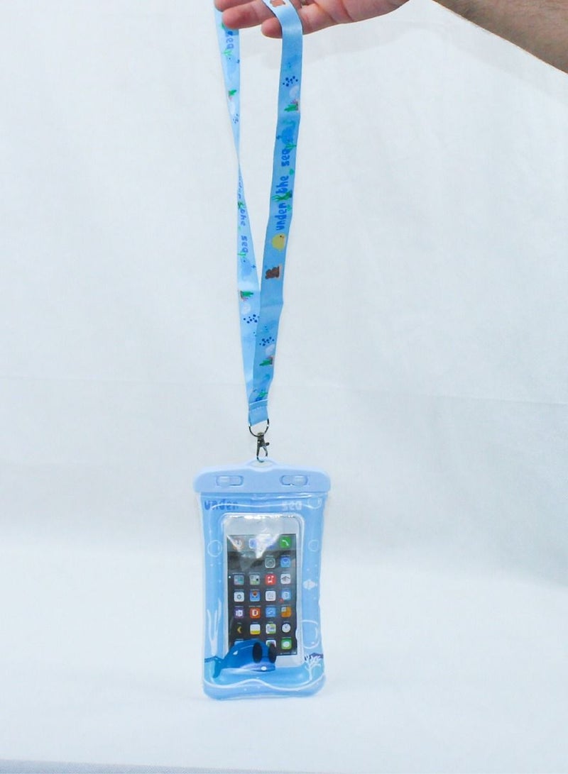 QUTOOB Summer Fashion Mobile Bag with Lanyard for Swimming, Underwater Enjoyment, Beach Fun, Pools Relaxation, Keeps Your Mobile Safe and Floating, For Iphones, Samsung and Other Mobiles and Accessories - Image 2