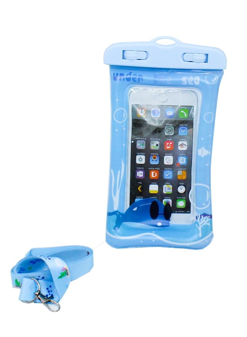 QUTOOB Summer Fashion Mobile Bag with Lanyard for Swimming, Underwater Enjoyment, Beach Fun, Pools Relaxation, Keeps Your Mobile Safe and Floating, For Iphones, Samsung and Other Mobiles and Accessories - Image 1