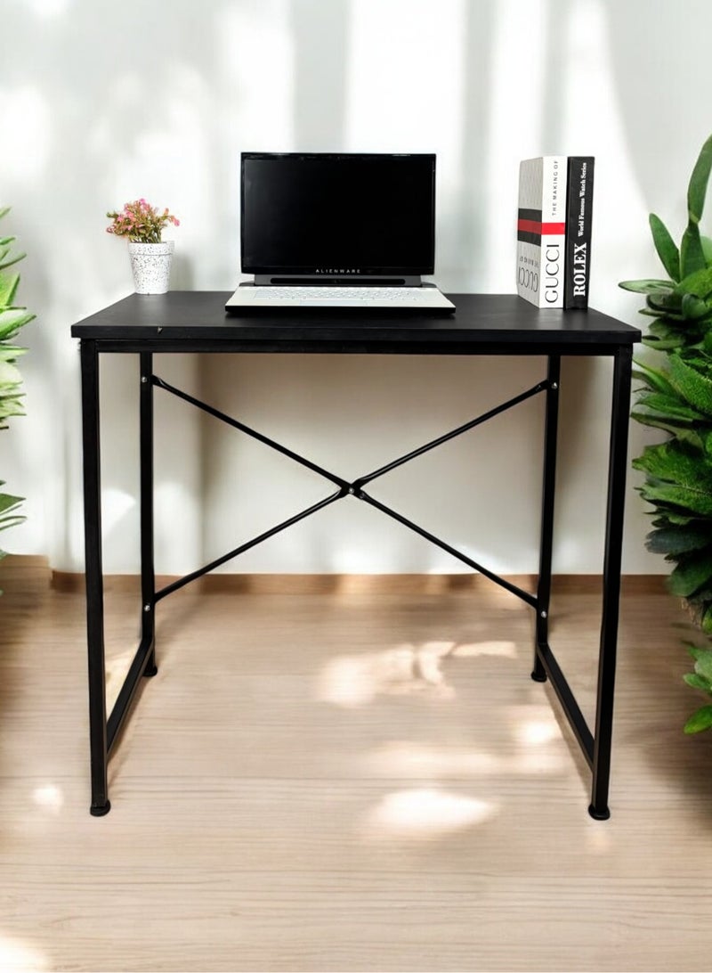 80*40cm desk, easily assembled and disassembled - Black - Image 1
