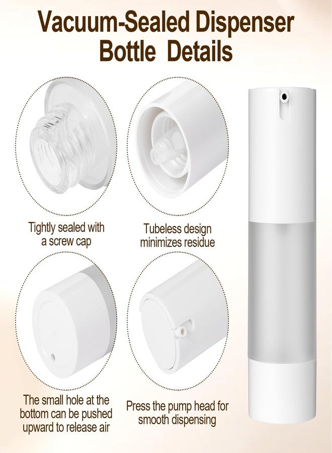 HaiFafafaing 3 Pcs Travel Airless Pump Bottles, 1oz/30ml Refillable Pump Bottle - Image 4