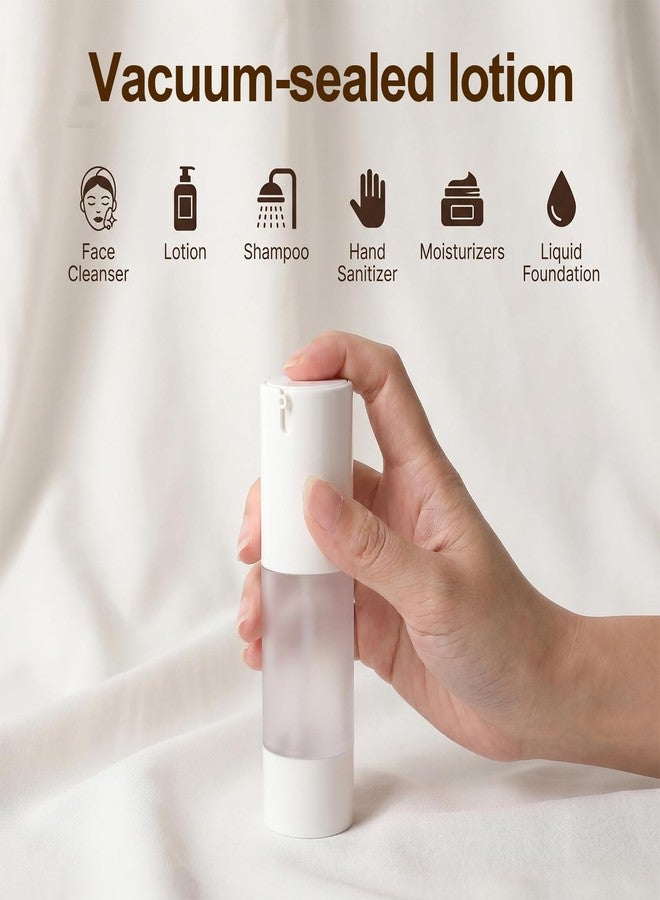 HaiFafafaing 3 Pcs Travel Airless Pump Bottles, 1oz/30ml Refillable Pump Bottle - Image 5