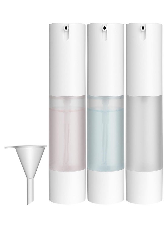 HaiFafafaing 3 Pcs Travel Airless Pump Bottles, 1oz/30ml Refillable Pump Bottle - Image 1