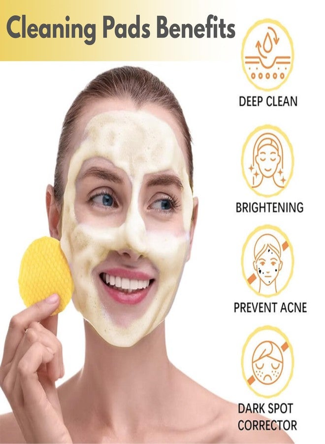 Anekh Kojic Acid & Turmeric Cleansing Pads for Face | 60 Pre-Soaked Exfoliating Wipes | Brightening, Pigmentation & Tan Removal | Dark Spot, Acne Marks & Oil Control | Unisex Skincare Pads - Image 2
