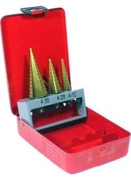 GFB Stepped Drill Bit Set (Metal Box) 4-12 4-20 4-32 Mm - 2426 