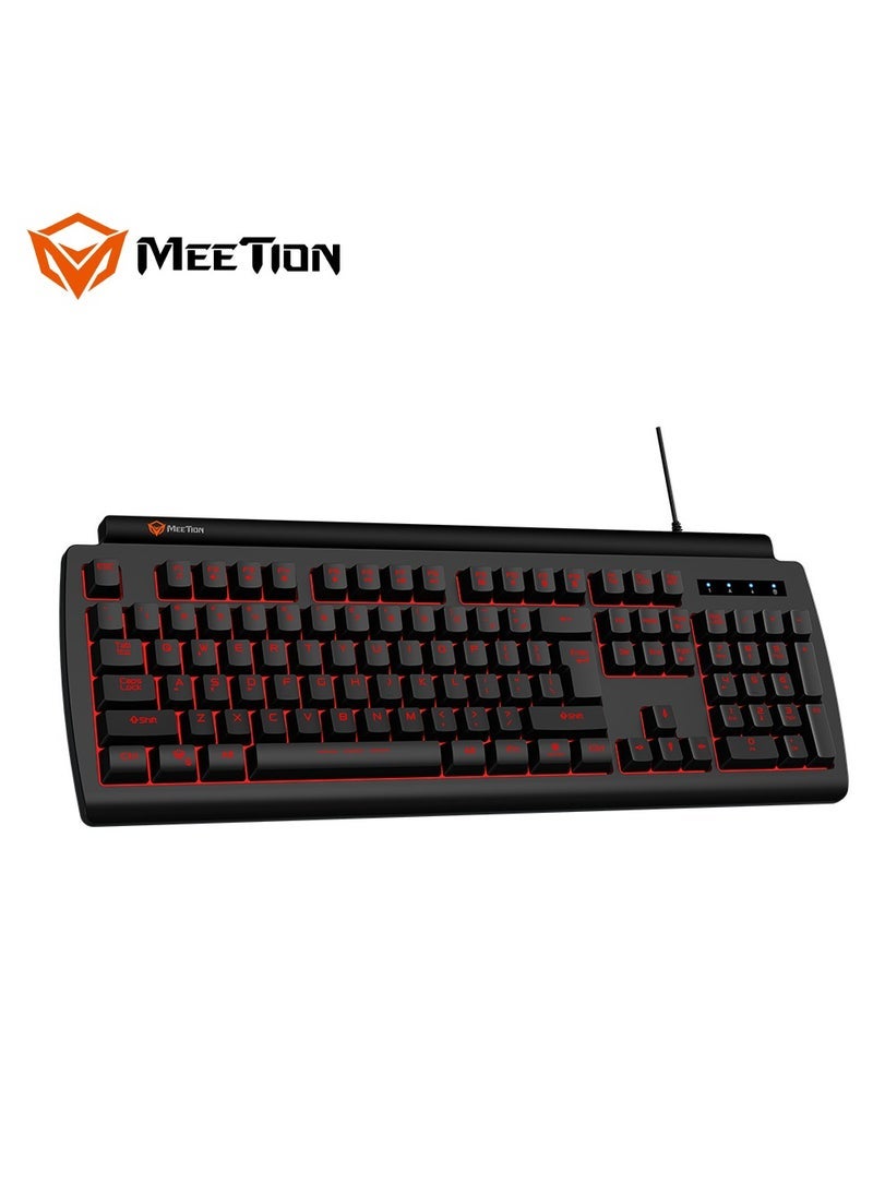 Meetion Meetion K9000 RGB Backlit Waterproof Gaming Keyboard – 19 Anti-Ghosting Keys, Spill-Resistant Design, Quiet Membrane Keys, Ergonomic Layout, USB Wired for PC/Laptop Gaming & Typing  - Image 2