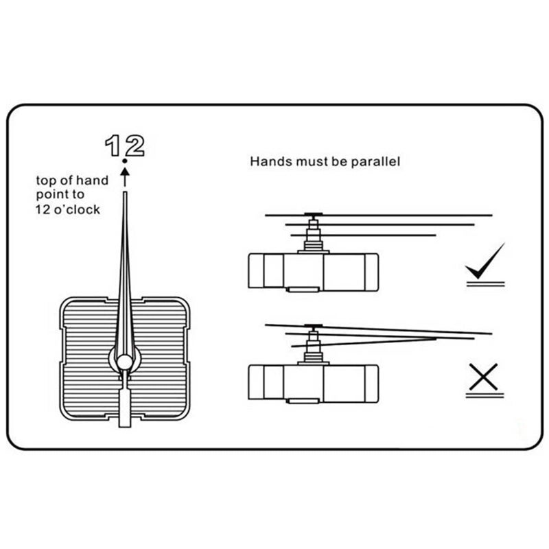 Long Shaft Quartz Clock Movement Mechanism Repair Kit Easy Installation Black - Image 4