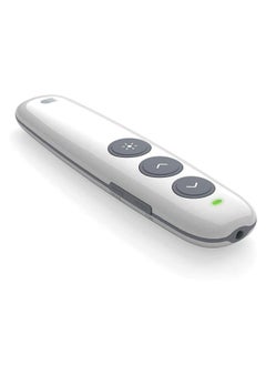 Wireless Power point Presenter Rechargeable Clicker Remote Control Pen with built in battery - White