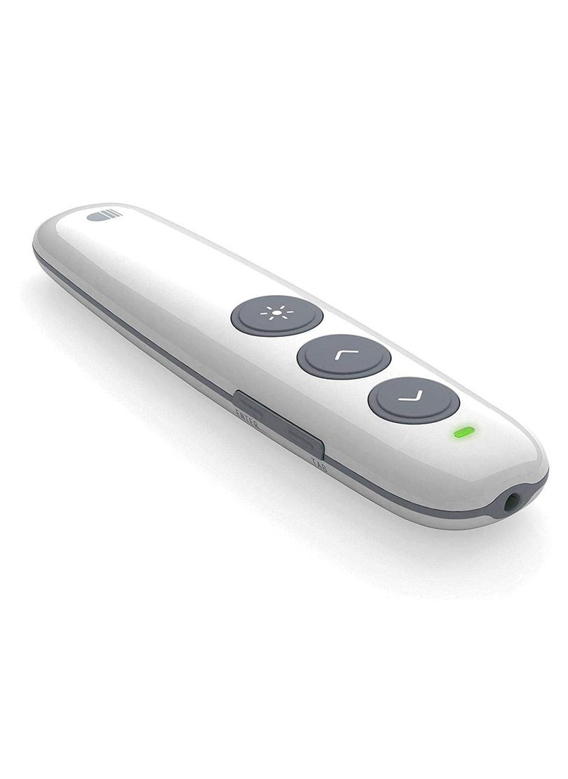 Generic - Wireless Power point Presenter Rechargeable Clicker Remote Control Pen with built in battery - White - Image 1