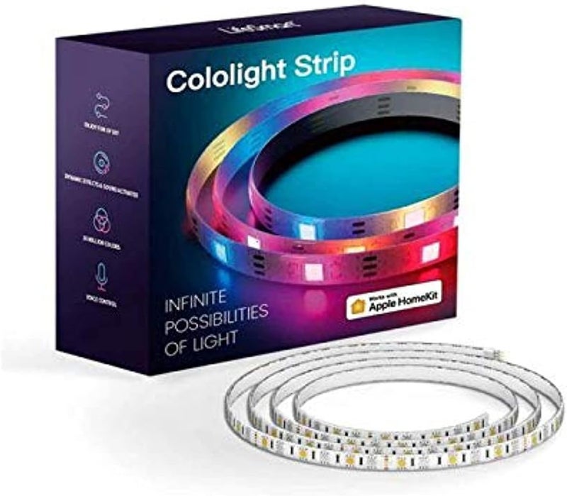 Lifesmart Led Strip Lights - 16M Colors, Led Color Changing, Smart App Control, Easy Install, Compatible W/ Alexa, Homekit & Google Assistant, Ip65 Rating, 6.6Ft/2 Meters Length (30 Leds)
