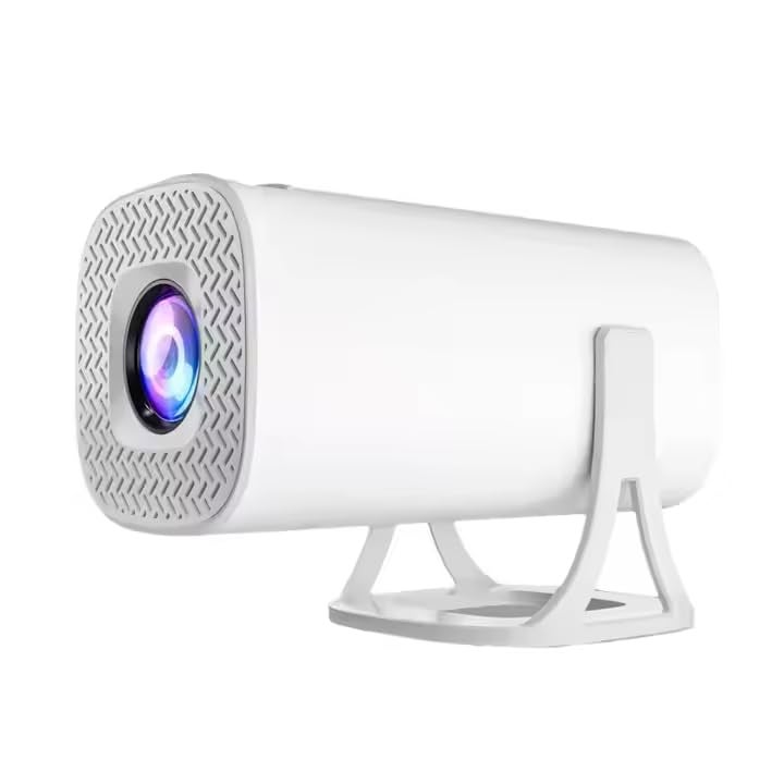 Cubonic S40 HD 180° Flexible Projection Angle (3500 lm/Wired/Remote Controller) Compact Portable Projector with Android Tech (White) - Image 1