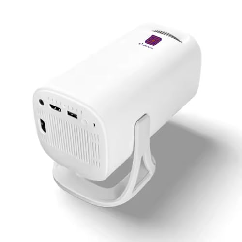 Cubonic S40 HD 180° Flexible Projection Angle (3500 lm/Wired/Remote Controller) Compact Portable Projector with Android Tech (White) - Image 2