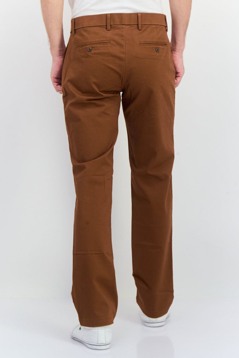 GAP Men Straight Fit Plain Chino Pants, Chocolate  - Image 3