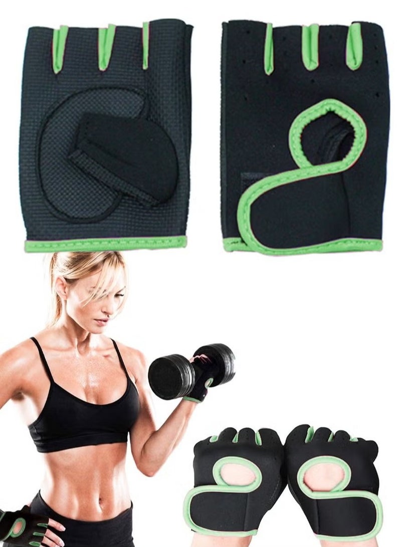 Gerenic Workout Glove Set for Sports, Lifting Weights, Gym Excercise, Home Workouts And Fashion, Open Finger Gloves Pair With Full Palm Protection, Textured Non Slip Grip, Wrist Support for Men And Women - Image 1