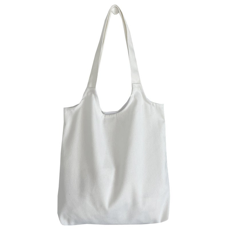 Plain Canvas Shoulder Bag Tote for Women - Image 5