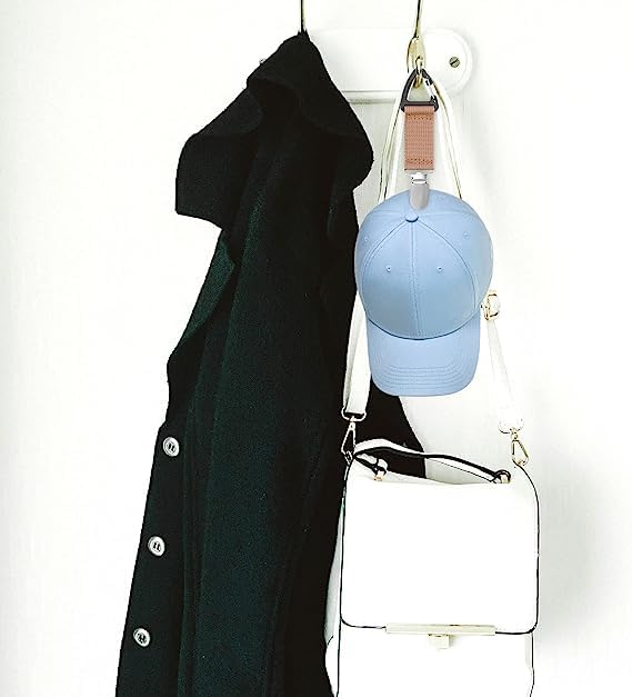 Inralimot Canvas Hat Clip For Travel Hat Holder For Travel On Bag Clip-On Holder For Sun And Wide Brim Hats Hands Free Bag Accessory,Multicolor - Image 5