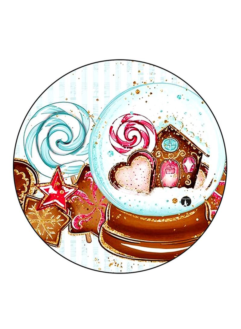 RKN Sweets Printed Fridge Magnet Round  Multicolour - Image 1