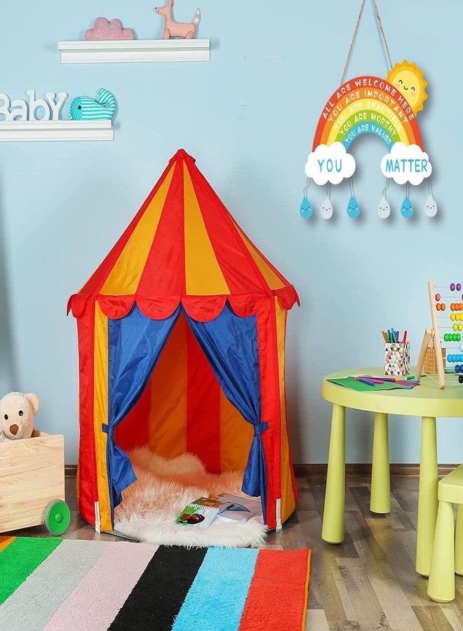 TOARTi Rainbow Wood Sign,Inspirational Rainbow Wooden Wall Hanging Sign,Sun Raindrop Cloud Wall Art Sign for Kids Playroom Decor,Colorful Rainbow Classroom Decoration - Image 4