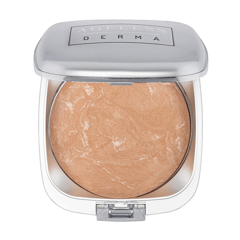 Ageless Derma Mineral Baked Foundation Makeup- Vegan - Paraben - Gluten and Cruelty Free Powder foundation (Simply Beige) - Image 1