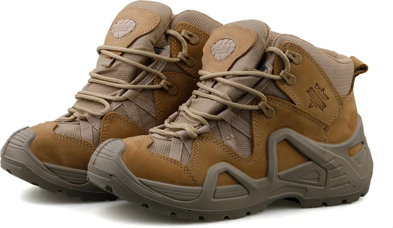 Scooter  Scooter Leather Beige Men's Waterproof Tactical Boots P1492NBJ